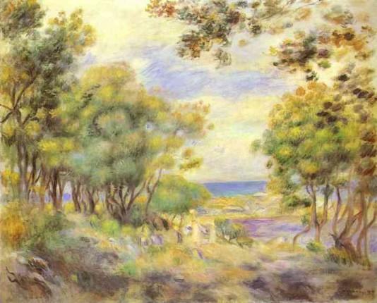 Landscape at Beaulieu - 1899 - Pierre Auguste Renoir Painting